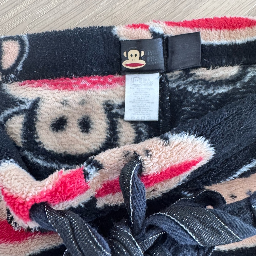 Paul Frank Black and red Monkey Print Pajama Pants - Picture 3 of 4